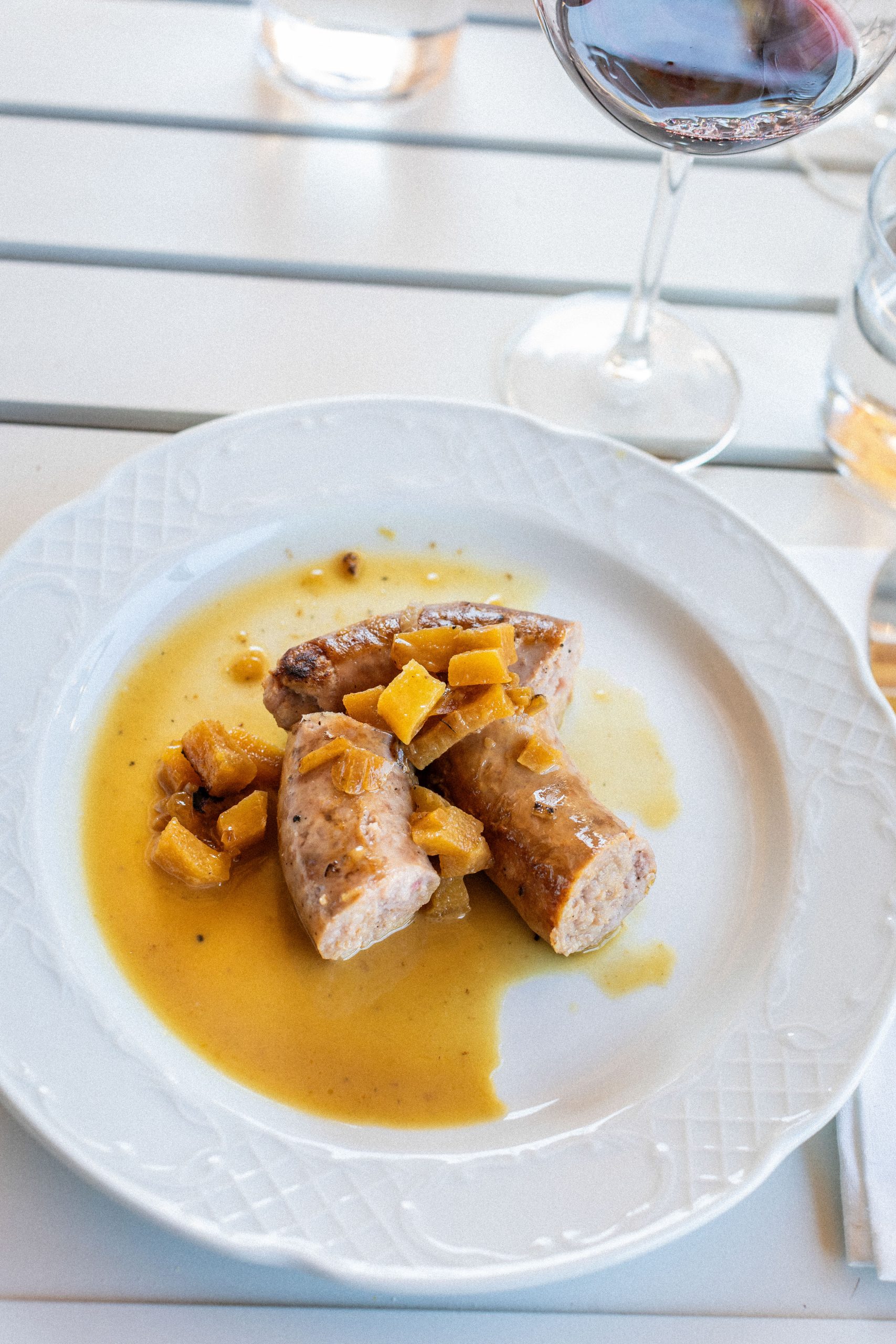 Butifarra con manzana
